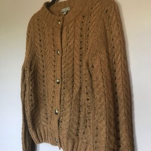 Wool/mohair cardigan